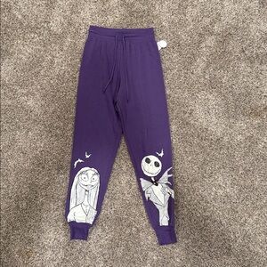 The Nightmare Before Christmas women’s Purple Joggers size XS NWT